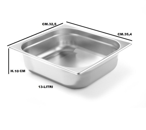 Bacinella inox h 10 - gn,